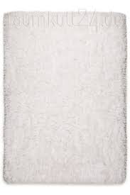 Es handelt sich um ein grauen langhaar teppich. Marke Tom Tailor Langflor Teppich Flocatic Weiss Raumkult24 De