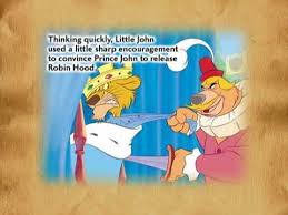 In order for robin hood to live in sherwood forest, he must first challenge little john. Robin Hood Disney Dvd Storybook Youtube