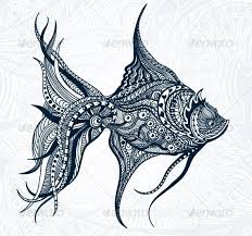Abstract Fish Fish Drawings Fish Vector Fish Art