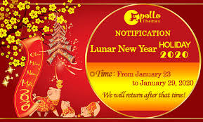 The chinese new year 2021 or the spring festival (lunar new year) is celebrated on friday, february 12 , according to the traditional chinese the chinese new year, one of the world's most important and popular festivals is the cause of the largest annual mass human migration in the world. Lunar New Year 2020 Holiday Apollotheme Notification