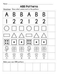 Engage your students with these patterns worksheets. Aab And Abb Patterns Pattern Worksheet Abb Patterns Preschool Pattern Worksheets