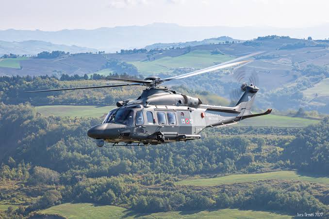 Elicottero impiegato nelle attività di ricerca e soccorso dell'Aeronautica Militare