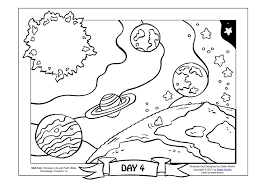 Coloring pages and coloring books contribute significantly to the effective promotion of . Coloring Page The Creation Of The World The Sun Moon And Stars My Wonder Studio
