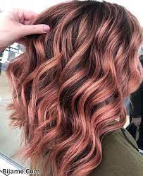 150 مدل رنگ مو زنانه سال 99 و 2020 ترکیب رنگ مو 2020 Rose Gold Hair Brunette Balayage Hair Rose Brown Hair Balayage