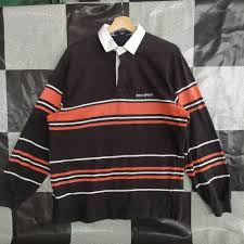 Vintage 90s Polo Sport By Ralph Lauren Small Logo Striped Etsy In 2020 Retro Outfits Polo Shirt Outfits Aesthetic Clothes