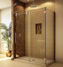 Give Me This Tile Shower With Sliding Glass Door Great For Narrow Bathroom Shower Doors Shower Sliding Glass Door Glass Shower