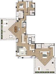 Like The Unusual Shapes But Would Need More Storage And Living Area The Radisson Blu Hotel And Residence C Condominium Floor Plan Floor Plans New House Plans