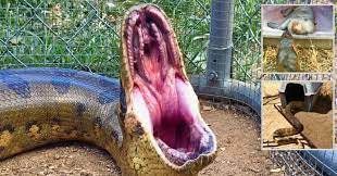 Giant Anaconda" was found swallowing a Pig whole