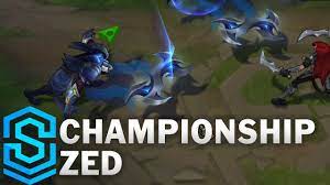 Championships skins, zed, kha'zix, riven, thresh, shyvana and kalista now have a golden chroma! Championship Zed Skin Spotlight Pre Release League Of Legends Youtube