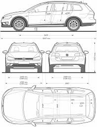 Volkswagen Golf Alltrack 2019 Blueprint Download Free Blueprint For 3d Modeling Volkswagen Volkswagen Golf Blueprints