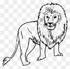 Hd Image Of A Black And White Lion Wild Animals Drawing Easy Clipart Black And White Lion Lion Art Wild Animals Drawing