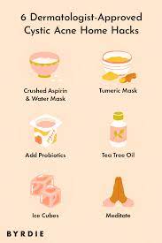 11 Cystic Acne Home Remedies That Are Esthetician And Dermatologist Approved Cystic Acne Acne Treatment Overnight Natural Acne Treatment