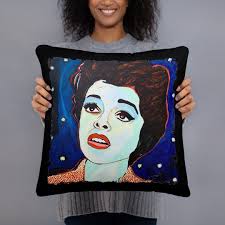 Judy Garland Pillow Wizard Oz Dorothy Yellow Brick Road Liza Minnelli  Carnegie Hall Star Born Over Rainbow Ruby Slippers MGM Trolley