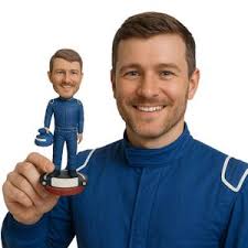 Customized Bobblehead With F1 Chequered Flag, Custom Made Car Racer  Bobbleheads, Great Gifts for F1 Racer, Cheap Custom Bobbleheads Race Car