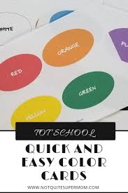 Make Learning Your Colors A Game With These Quick And Easy Color Cards For Kids Plus 10 Color Activities Your Child Will Be A Kids Cards Color Card Super Mom