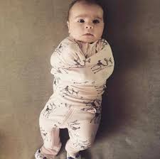 Plum Swaddle Suit Deer Baby Onesies Swaddle Suits