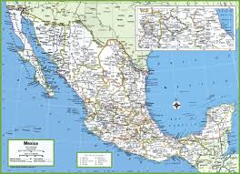 Map of battle of calderón, jalisco (1810) 1837 map of lake chapala (by h.g. Large Detailed Map Of Mexico With Cities And Towns Mexico Map Map Detailed Map