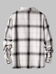 Maybe you would like to learn more about one of these? Men Button Front Plaid Flannel Shirt Shein Eur