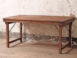 Vintage Long Wooden Table Large In 2020 Farmhouse Style Kitchen Table Wooden Tables Folding Dining Table