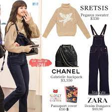 Blackpink lisa attended prada fashion show (womenswear fw20) at milan fashion week 2020. Lisa Fashion Style 180327 Gmp Airport Blackpink Lisa ë¦¬ì‚¬ Lisastyle Lisacloset Fashion Gaya Model Pakaian Pakaian Bandara Gaya Busana
