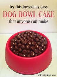 Easy Dog Bowl Birthday Cake For Humans Dog Cakes Dog Themed Birthday Party Dog Birthday Cake