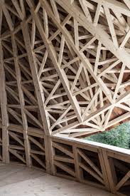 Eth Zurich Students Create Robot Built Pavilion With A Skin Of Wooden Shingles Timber Architecture Layout Architecture Architecture