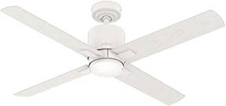 Shop hunter's outdoor and indoor ceiling fans without lights in styles ranging from modern to shop hunter's ceiling fans with remotes and explore how convenient it is to control your ceiling fan from the when you're away, simulate activity in the home by remotely controlling the light on your fan. Amazon Com Hunter 53430 Visalia Indoor Outdoor Ceiling Fan With Led Light And Remote Control 52 Matte White Home Improvement