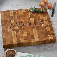 Finish it off by buffing it with a clean cloth. Classic Butcher Block Name Cutting Board Bed Bath Beyond