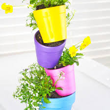 Potato grow container bag diy planter pe cloth pot planting grow bag garden tool. Mini Diy Stacked Flower Pots Fun365