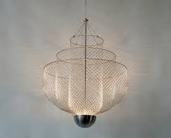 atelier rick tegelaar layers meshmatics chandelier for dutch design week wire chandelier lamp design lamp light