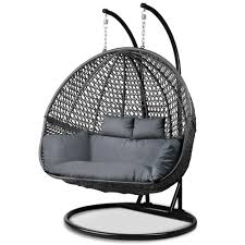 The afzelius hanging chair makes the perfect addition to any outdoor space. Gardeon Outdoor Double Hanging Swing Chair Black Wood Decor
