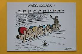 Kostenlos gutschein vorlagen muster idee selber gestalten. Postkarte Kunstler Loriot Vicco V Bulow Ak Viel Gluck Sport Maulwurf Humor Ebay