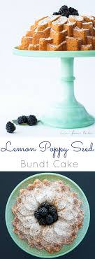 The Classic Combination Of Lemon And Poppy Seed In This Delicious Bundt Livforcake Com Lemon Recipes Delicious Desserts Poppy Seed Bundt Cake