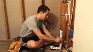Two for water connections and one for the drain. How To Install Bathtub Drain Rough In Youtube