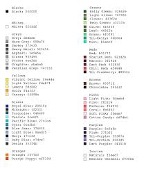 t shirt color hex codes threadless artist shops