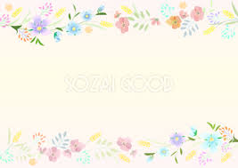 花柄の背景イラスト無料フリー 素材good