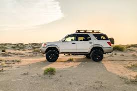 I like that the car has a sleek look but also has this aggressive and intimidating look that makes people look. Lifted 1st Gen Toyota Sequoia On 34 S The Land Cruiser S Big American Brother
