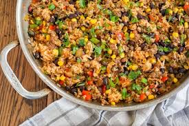 Black Beans And Rice In Rice Cooker Recipe Mexican Fried Rice With Bell Peppers Black Beans And Corn In 2020 Mexican Fried Rice Fried Rice Cooking White Rice