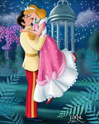 Image result for cinderella and prince charming kissing