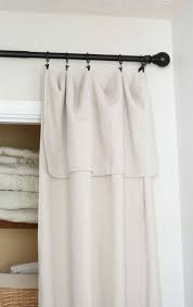 I Will Warn You In Advance I Am Sick As A Dog This Week So Bear With Me This Really Is A Curtains For Closet Doors Diy Closet Doors Closet