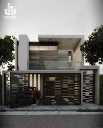 Modern horizontal steel fence panel. Contemporary Front Gate Design Novocom Top