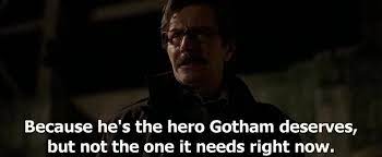 I'm saying to be a hero is means you step across the line and are willing to make a sacrifice, so heroes always are making a sacrifice. Yarn Because He S The Hero Gotham Deserves But Not The One It Needs Right Now Batman The Dark Knight 2008 Video Clips By Quotes 9f143220 ç´—