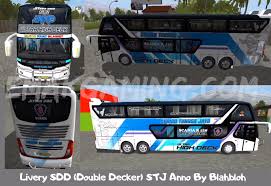 Review bus baru (double decker) подробнее. 10 Livery Bussid Sdd Bimasena Double Decker Jernih Terbaru 2020