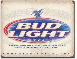 Bud Light Beer Anheuser Busch Budweiser Advertising Wall Decor Metal Tin Sign Ebay Bud Light Beer Bud Light Retro Tin Signs