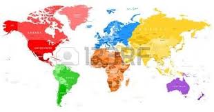 Colored World Map Borders Countries And Cities Illustration City Illustration Color World Map World Map
