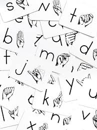 Do you know the alphabet song? Alphabet Asl Flashcards Asl Sign Language Deaf Education Etsy