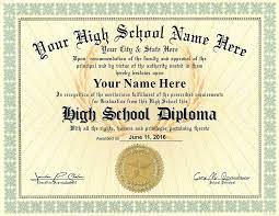 A document given by a college or university to show that you have passed a particular exam or…. Amazon Com High School Diploma Custom Printed With Your Info Premium Quality 8 5 By 11 Inches Office Products