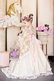 Edwardian Rose A Floral Victorian Inspired Gown Girls Ball Gown Flower Girl Dresses Ball Gowns