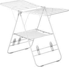 It is featured with the stainless steel pole with plastic legs/arms. Amazon Com Honey Can Do Heavy Duty Gullwing Drying Rack White Metal Home Kitchen