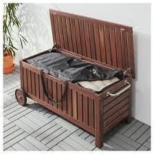 Applaro Tostero Bank Med Forvaringsvaska Utomhus Brunlaserad 128x57x55 Cm Forvaring Utomhus Ikea Traforvaring